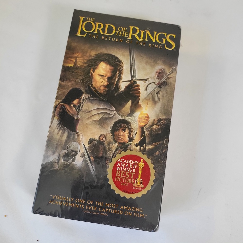 The Lord of the Rings The Return of the King VHS New Sealed 2003 Best Picture